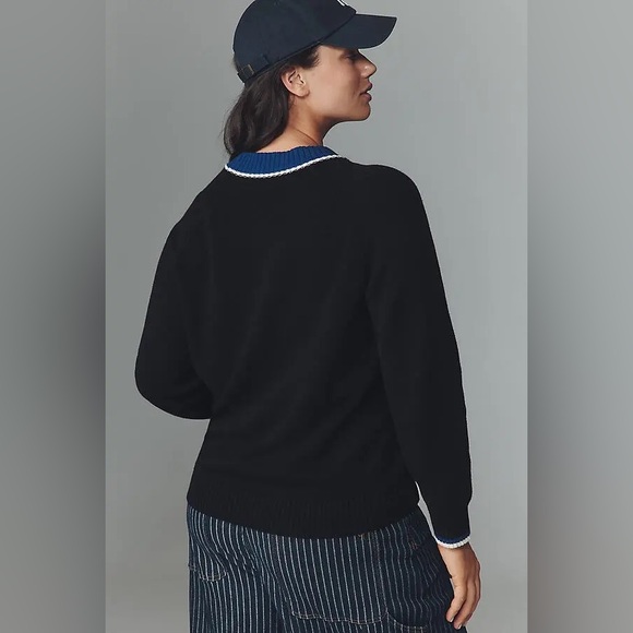 $348! Anthropologie & RACHEL ANTONOFF Tarsia Sweater 2X NWT - Picture 3 of 7